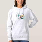 Playera Watercolor Flower Design and Motivacional Hoodie (Voorkant)