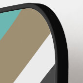 Player's Name op Striped Dark Grey Pickleball Paddle (Links Detail)