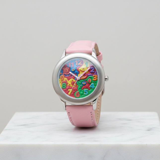 Playful 3D Cute Blue Robot Watch for Kids Birthday Horloge (Creator heeft geüpload)