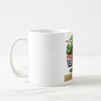 Playful 80s Dino Hugging Tree Tee – Eco-Friendly ' Koffiemok
