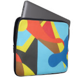 Playful Abstract Color Laptop Sleeve (Voorkant Rechts)
