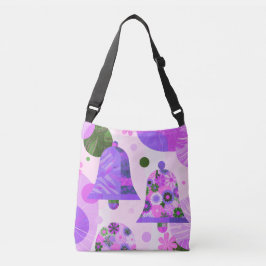 Playful Abstract Floral Circles Tote Bag