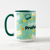 Playful Admin Day Calendar Laptop Heart Art Mok (Links)