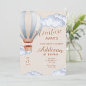 Playful Adventure 1st Birthday Party Kaart (Staand voorkant)