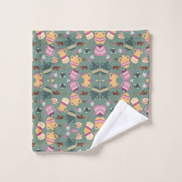 Playful and vibrant towel washandje