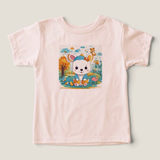 Playful animal project of children's t-shirt (Design voorkant)