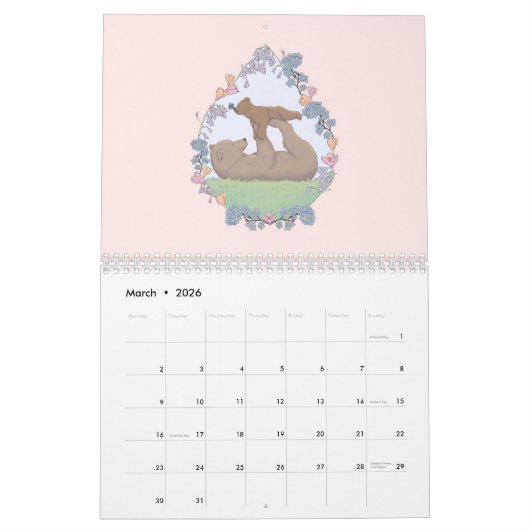 Playful Animals Calendar Kalender (Mar 2026)