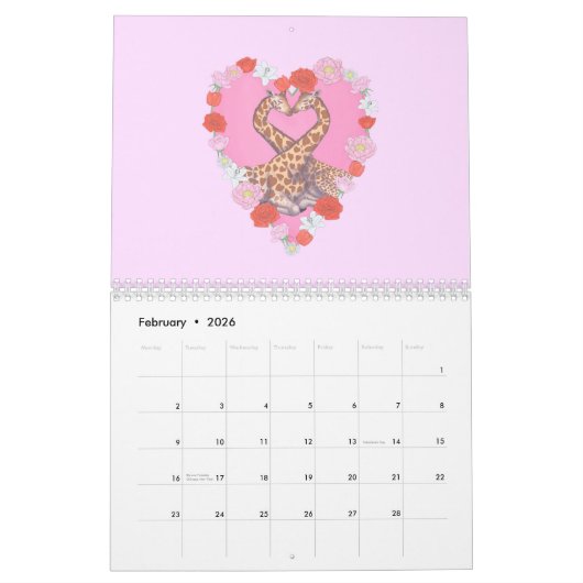 Playful Animals Calendar Kalender (Feb 2026)