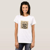 Playful Animals in Traditional Japanese Scroll-Sty T-shirt (Voorkant volledig)
