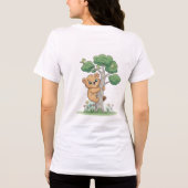 Playful Baby Bear Tee Tri-Blend Shirt (Achterkant)