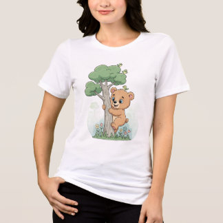 Playful Baby Bear Tee Tri-Blend Shirt