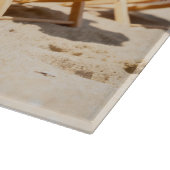 Playful Birds Personalized Glass Cutting Board Snijplank (Hoek)