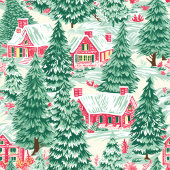 Playful bright pink green Christmas preppy towel Bad Handdoek