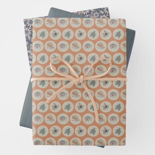 Playful Bugs Inpakpapier Vel (In situ)