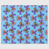 Playful Butterflies Cadeaupapier (Vlak)