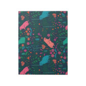 Playful Capybara in the Forest – Tropical Seamless Notitieblok (Linkerzijde)