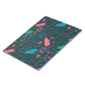 Playful Capybara in the Forest – Tropical Seamless Notitieblok (Schuin)