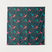 Playful Capybara in the Forest – Tropical Seamless Wandkleed (Voorkant)