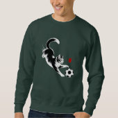 Playful Cat Soccer Sweatshirt for Men (Voorkant)