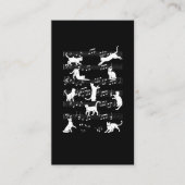 Playful Cats Funny Musician Cat Owner Humor Visitekaartje (Voorkant)