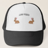 Playful Charm Rabbit Image with ADD TEXT Printed Trucker Pet (Voorkant)