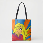 Playful Comic Print Tote Bag (Voorkant)