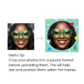 Playful Custom Photo Text Retro Pink Christmas  Cadeaupapier