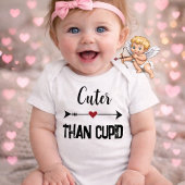 Playful “Cuter Than Cupid” Baby Bodysuit 