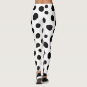 Playful Dalmatian Inspired Halloween Dotted Spots Leggings (Achterkant)