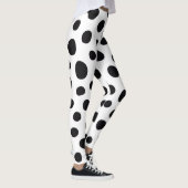 Playful Dalmatian Inspired Halloween Dotted Spots Leggings (Rechts)