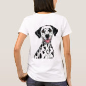 Playful Dalmatian Puppy T-shirt (Achterkant)