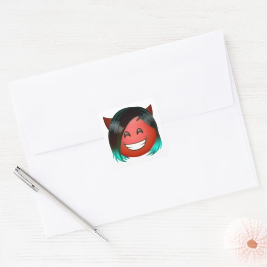 : Playful Devil Emoji Sticker (Envelop)