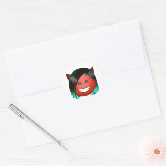 : Playful Devil Emoji Sticker (Envelop)