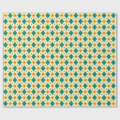 Playful Diamond Strawberry Pattern Cadeaupapier (Vlak)