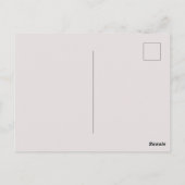 Playful Dog Outline "My Dog Runs My Life" Art Briefkaart (Achterkant)