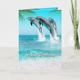 PLAYFUL DOLPHINS alle Occasie of geboortedag Kaart