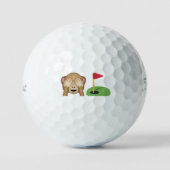Playful Emojis 🙈⛳️ 'Did Anyone See That?' Funny  Golfballen (Voorkant)