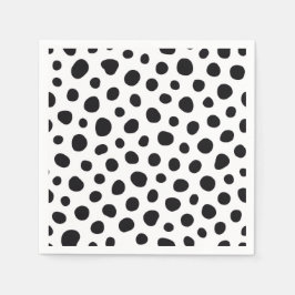 Playful Energy Dalmatian Inspired Dotted Spots Servet