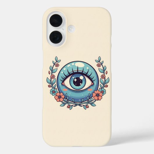 Playful Evil Eye with Cartoon Animals Case-Mate iPhone Case (Achterkant)