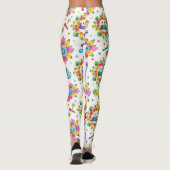 Playful Floral Mandalas Seamless Pattern Leggings (Achterkant)