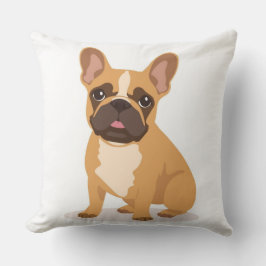  Playful French Bulldog Throw Pillow Kids Room Kussen