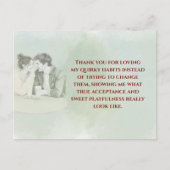 Playful & Funny Love Quote Postcard | Laughing Cou Briefkaart (Voorkant)