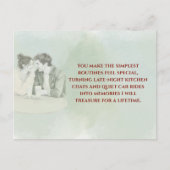 Playful & Funny Love Quote Postcard | Laughing Cou Briefkaart (Voorkant)