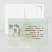 Playful & Funny Love Quote Postcard | Laughing Cou Briefkaart (Voorkant / Achterkant)