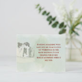 Playful & Funny Love Quote Postcard | Laughing Cou Briefkaart (Staand voorkant)