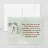 Playful & Funny Love Quote Postcard | Laughing Cou Briefkaart (Voorkant / Achterkant)