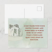 Playful & Funny Love Quote Postcard | Laughing Cou Briefkaart (Voorkant / Achterkant)
