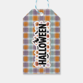 Playful Halloween Plaid Cadeaulabel