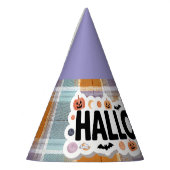 Playful Halloween Plaid Feesthoedjes (Links)