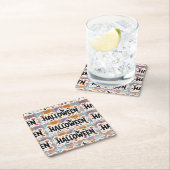 Playful Halloween Plaid Kartonnen Onderzetters (Insitu)